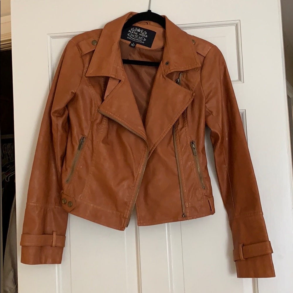 Brown pleather jacket